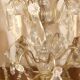 Four-candle girandole in bronze and crystal, early 20th century.