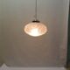 1970s vintage cut glass suspension – retro design ball lamp – L