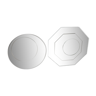 Paire de miroirs "cinétiques", France, circa 1970