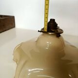 Beige opaline ceiling light in uraline