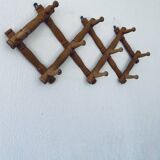 Ancien porte manteau mural en bois