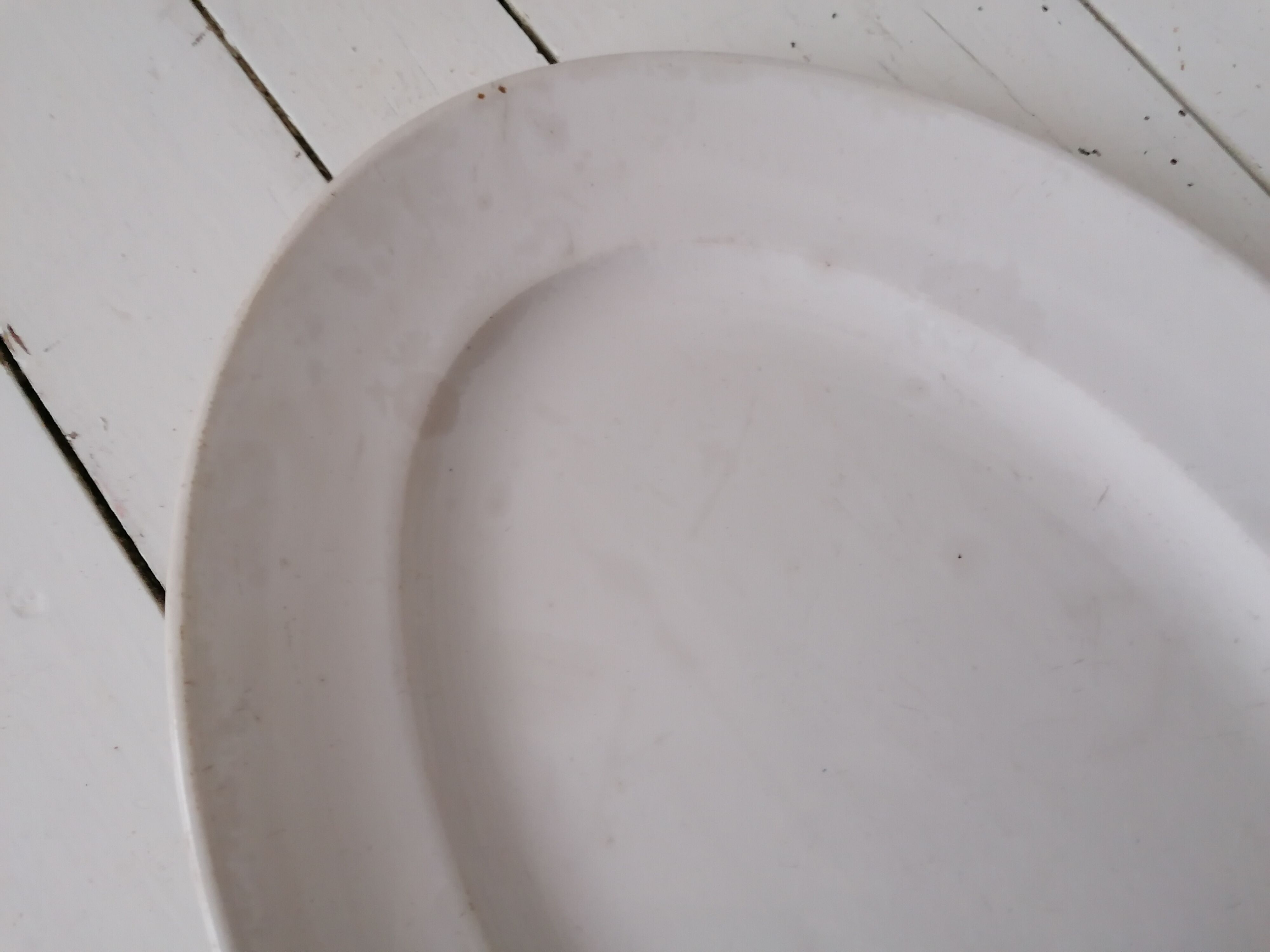 Creil and Montereau oval plate