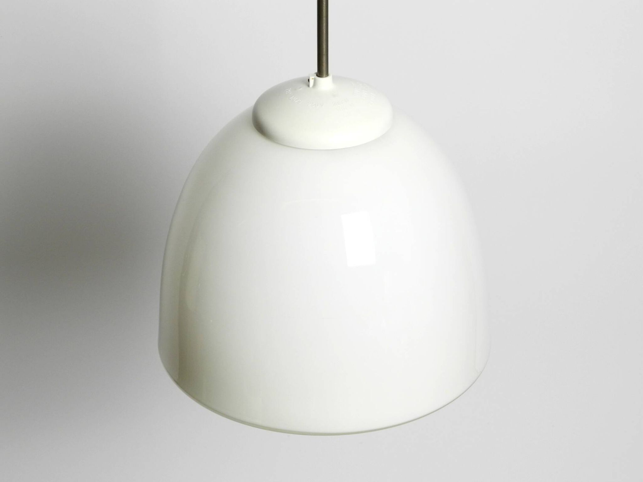 Beautiful large original Mid Century Bauhaus opal glass ceiling lamp