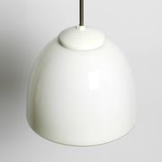 Beautiful large original Mid Century Bauhaus opal glass ceiling lamp