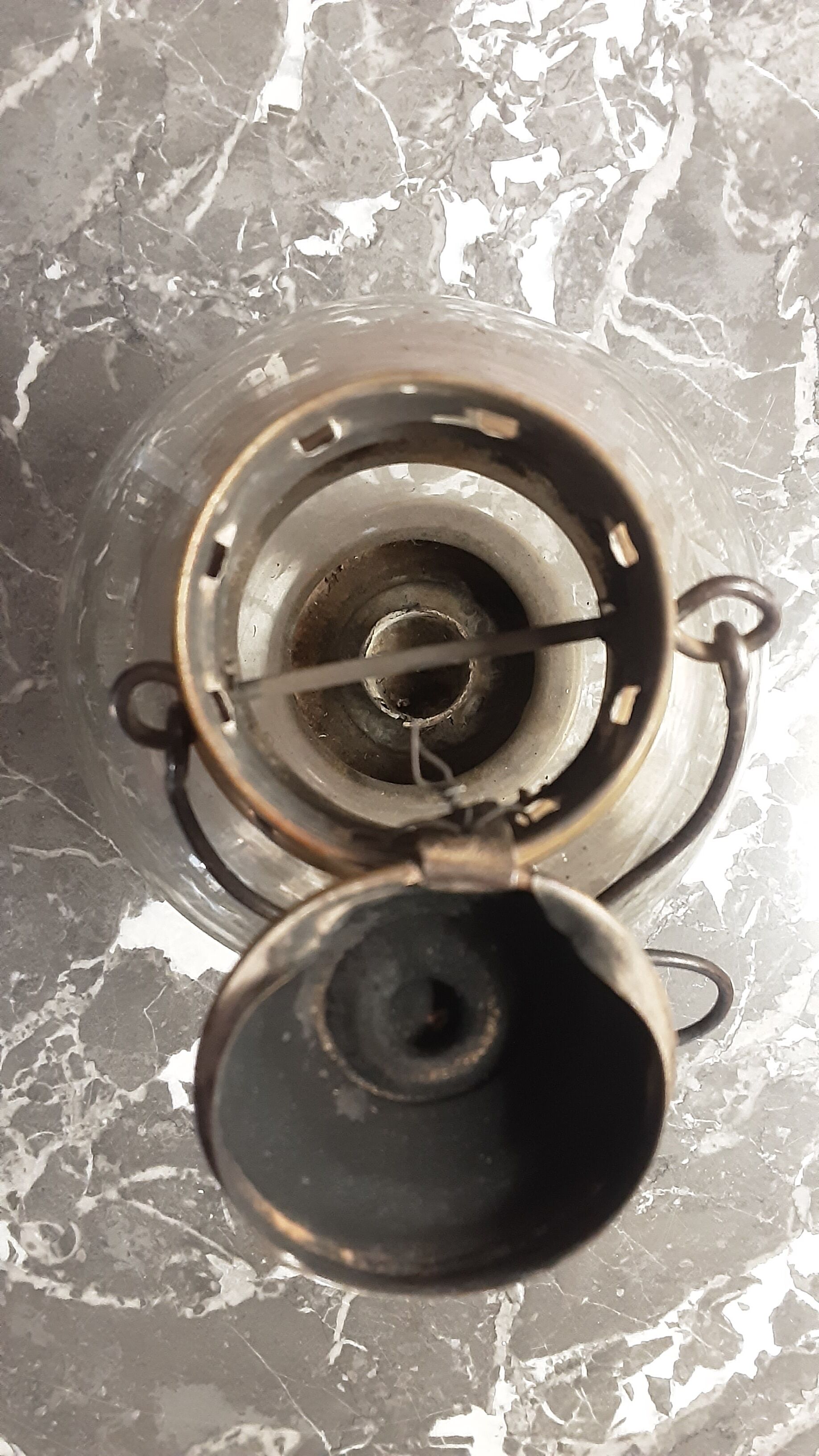 Brass storm lamp - old