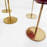 Set of 7 Hans-Agne Jakobsson AB Markaryd NR135 red tealight holders, Sweden, c