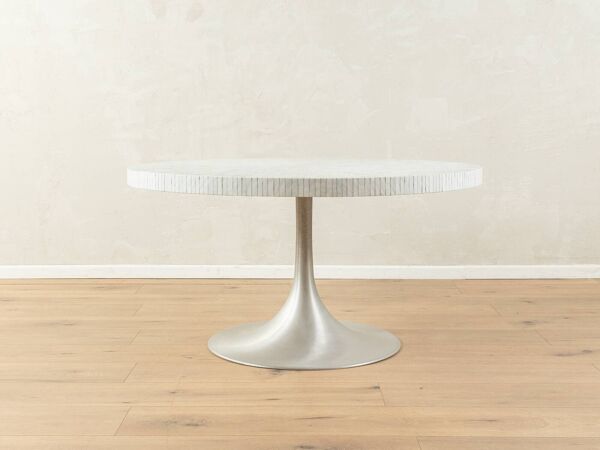Table basse en mosaïque avec pied tulipe