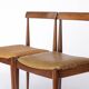 Pair Vintage Danish Rosewood Dining Chairs, 1960s Mid-Century Modern