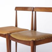 Pair Vintage Danish Rosewood Dining Chairs, 1960s Mid-Century Modern