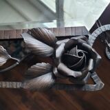 Art Deco wrought iron mirror