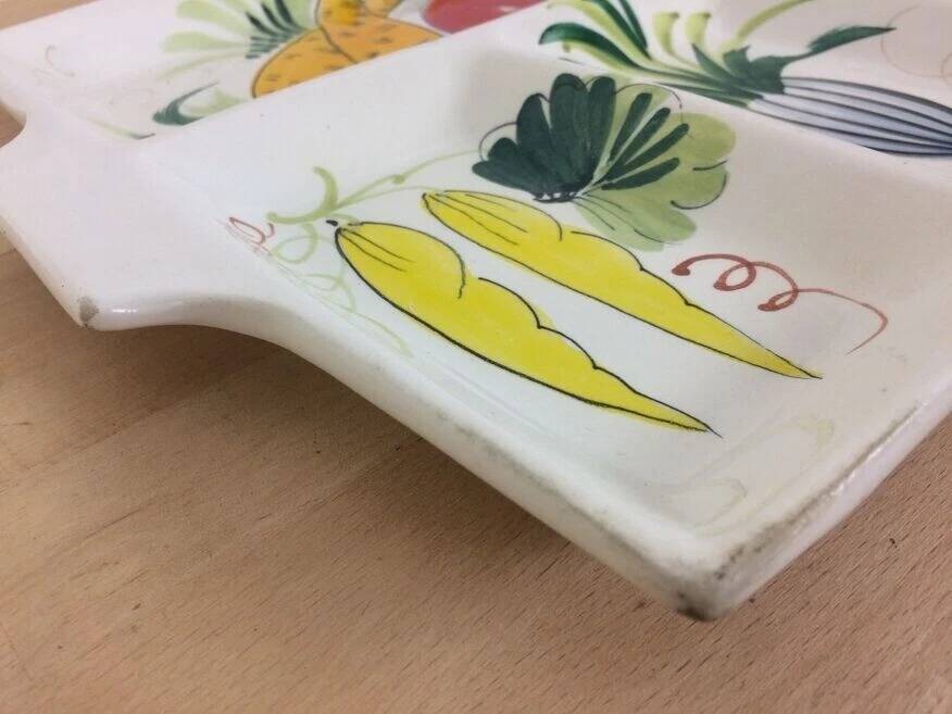 Italian ceramic platter for appetizers.