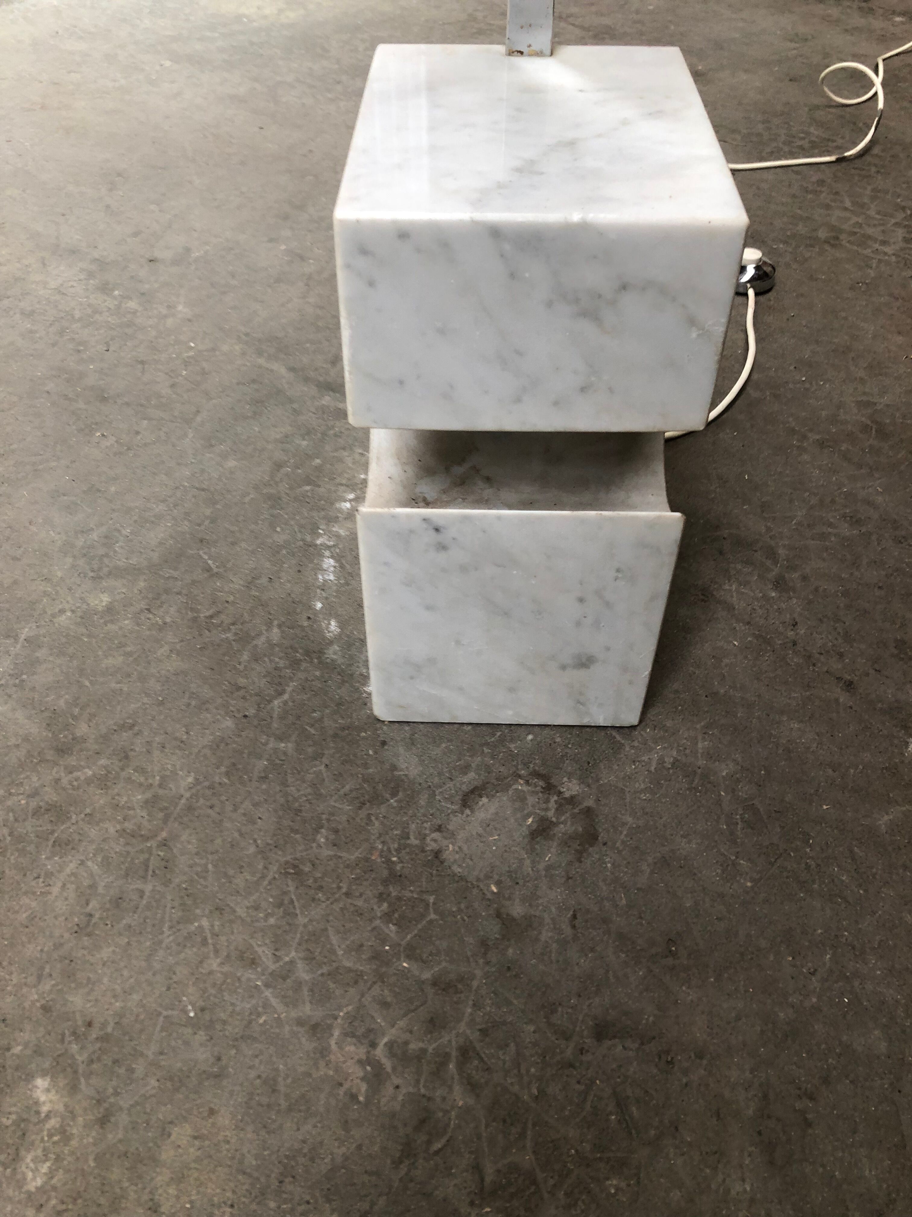 Floor lamp chrome arch vintage 70s