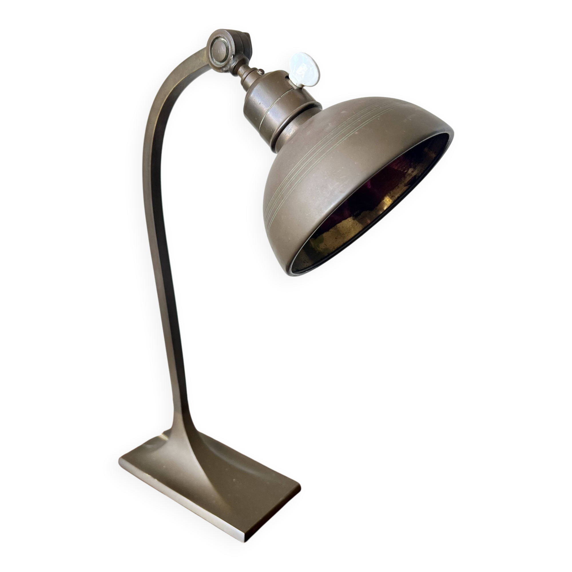 Art Deco brass table lamp, early 20th Century