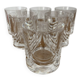 6 verres à whisky vintage en cristal Royal Cristal Rock