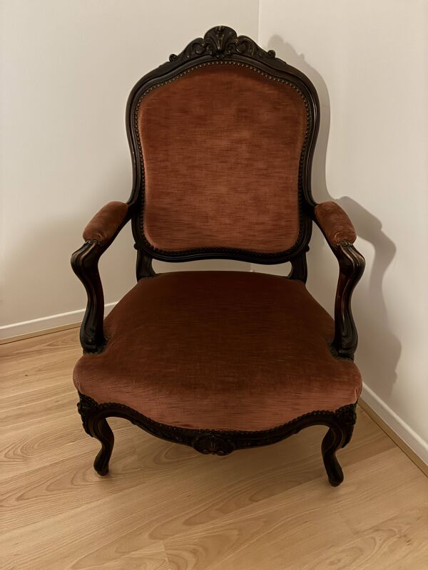 Paire de 2 Fauteuils Cabriolets de style Louis XV