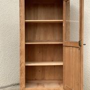 Parisian cabinet glazed raw wood nymphs and carved art nouveau decorations