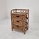 Italian Rattan and Wicker Three-Drawer Chest, 1970s