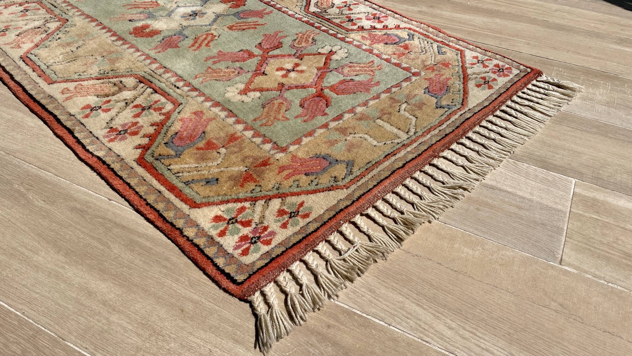 Vintage rug inspired by Art Deco.