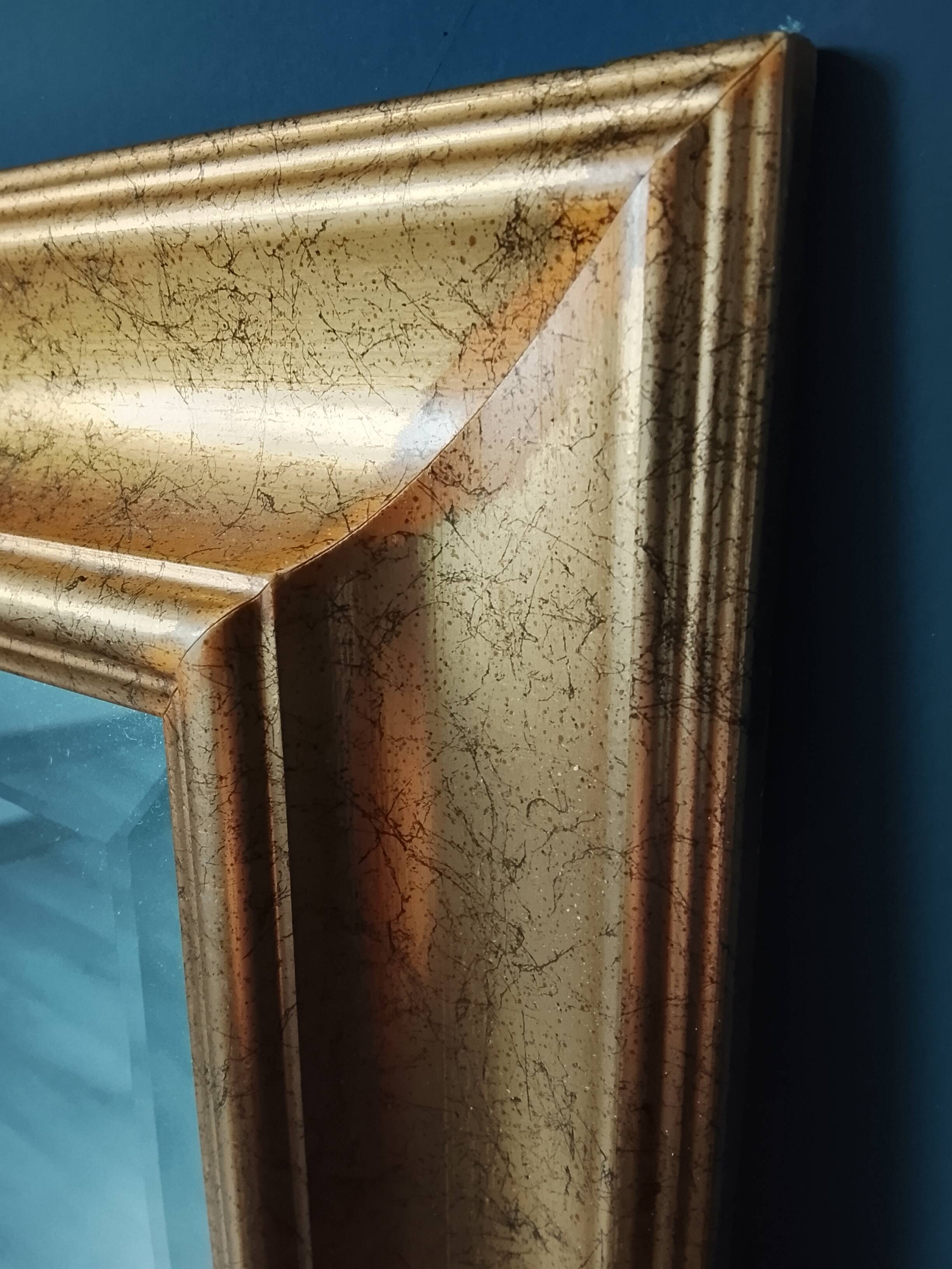 Miroir dans un élégant cadre doré. 84 x 57