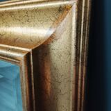 Miroir dans un élégant cadre doré. 84 x 57