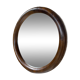 Vintage curved bamboo mirror