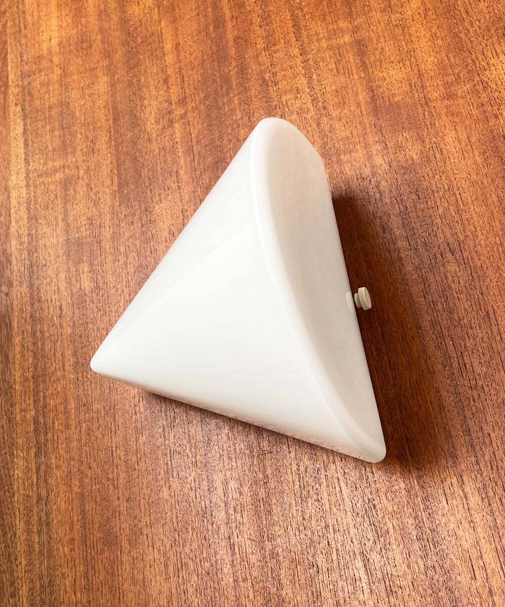 Wall lamp in glass from the Postmodern T+L Royal Typ L 133 series by Keuco, 1980s.