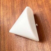 Wall lamp in glass from the Postmodern T+L Royal Typ L 133 series by Keuco, 1980s.