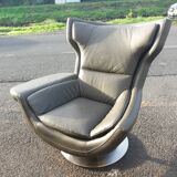 Chair swivel House Moss leather grey year 2000