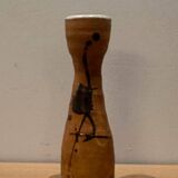 Bougeoir en poterie grès de la poterie vallauris