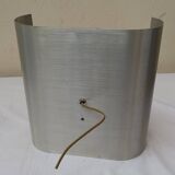 Space Age wall light in brushed aluminium from the 1970s.