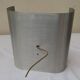 Space Age wall light in brushed aluminium from the 1970s.