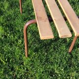 Pair of benches of school children