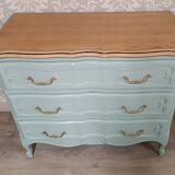 Louis XV style chest of drawers and bedside tables.
