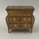 Miniature chest of drawers gilded wooden poupee furniture jewelry mid xxe italian