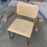 Mid-Century Modern Italian Marcel Breuer B64 Cesca Chair, 70s