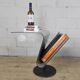 Modern metal minimalist side table with magazine rack / Dutch design