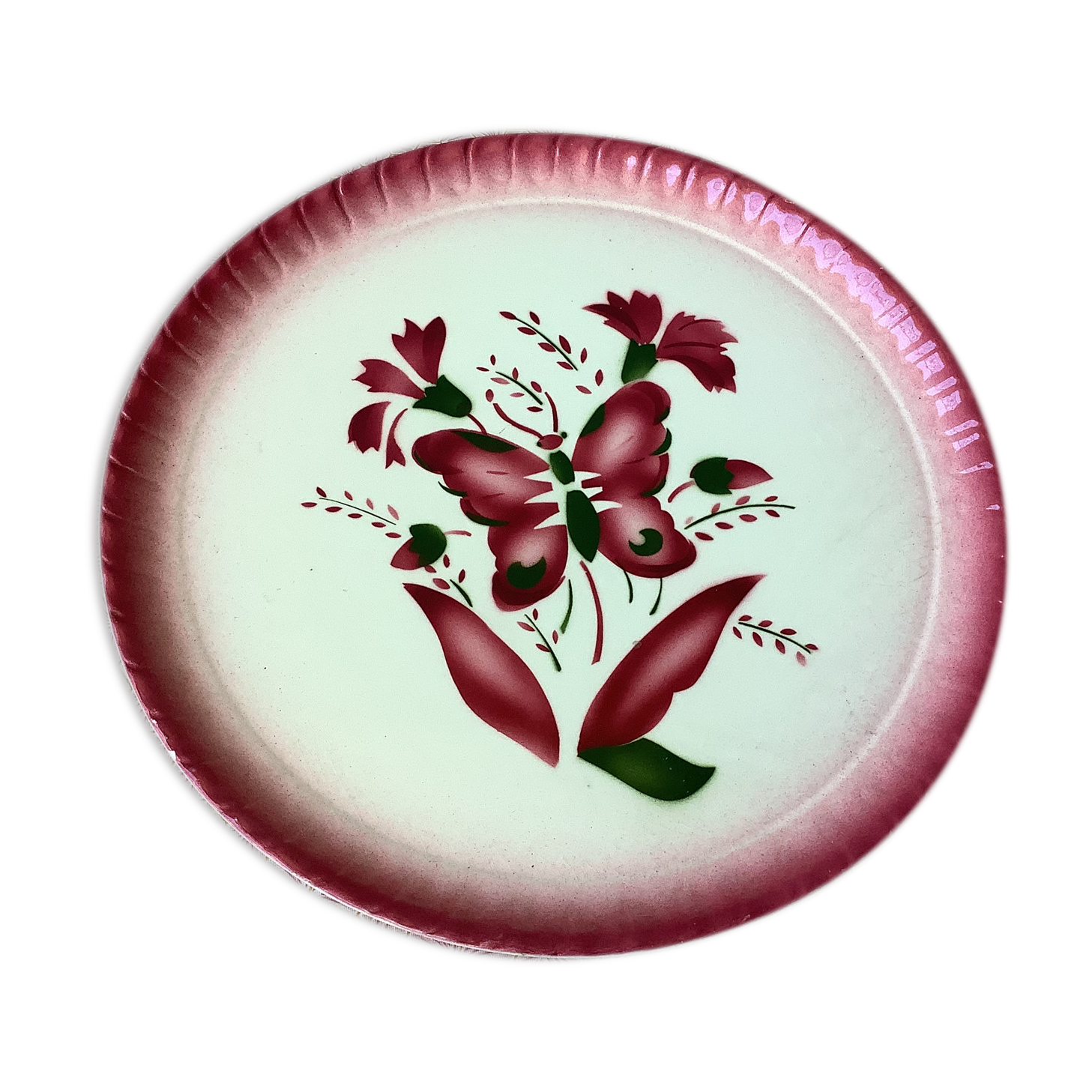 Art Deco earthenware serving dish from Nyon (Switzerland)