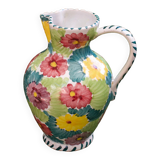Pichet à fleurs céramique italienne