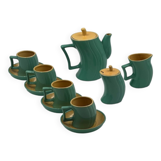 Vintage Memphis Naj Oleari Ceramic Tea Set by Massimo Iosa Ghini - 1980s