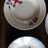 6 Art Deco deep plates Marinette Juliette Digoin Sarreguemines