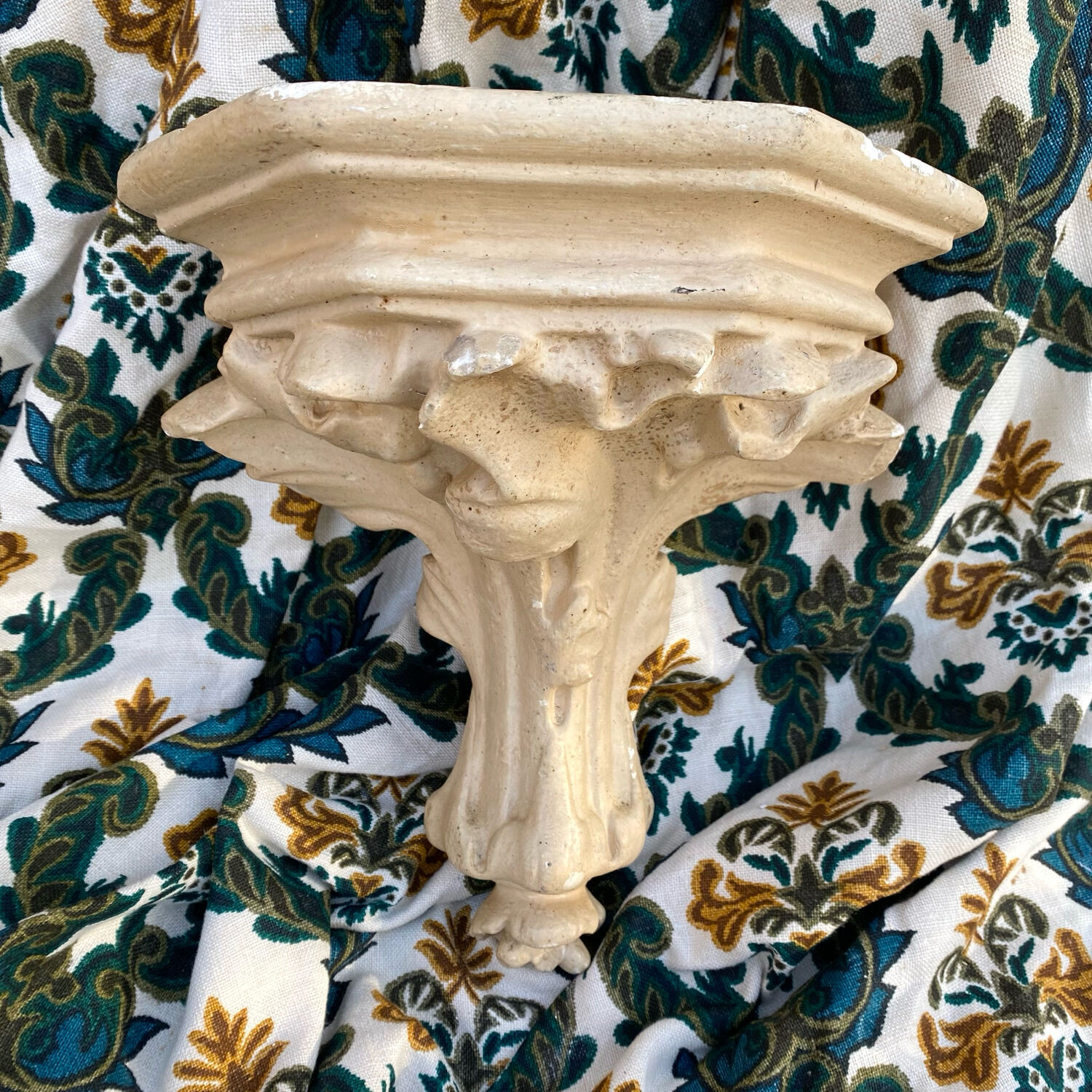 Old plaster wall console