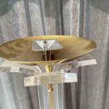 Plexi and brass floor lamp