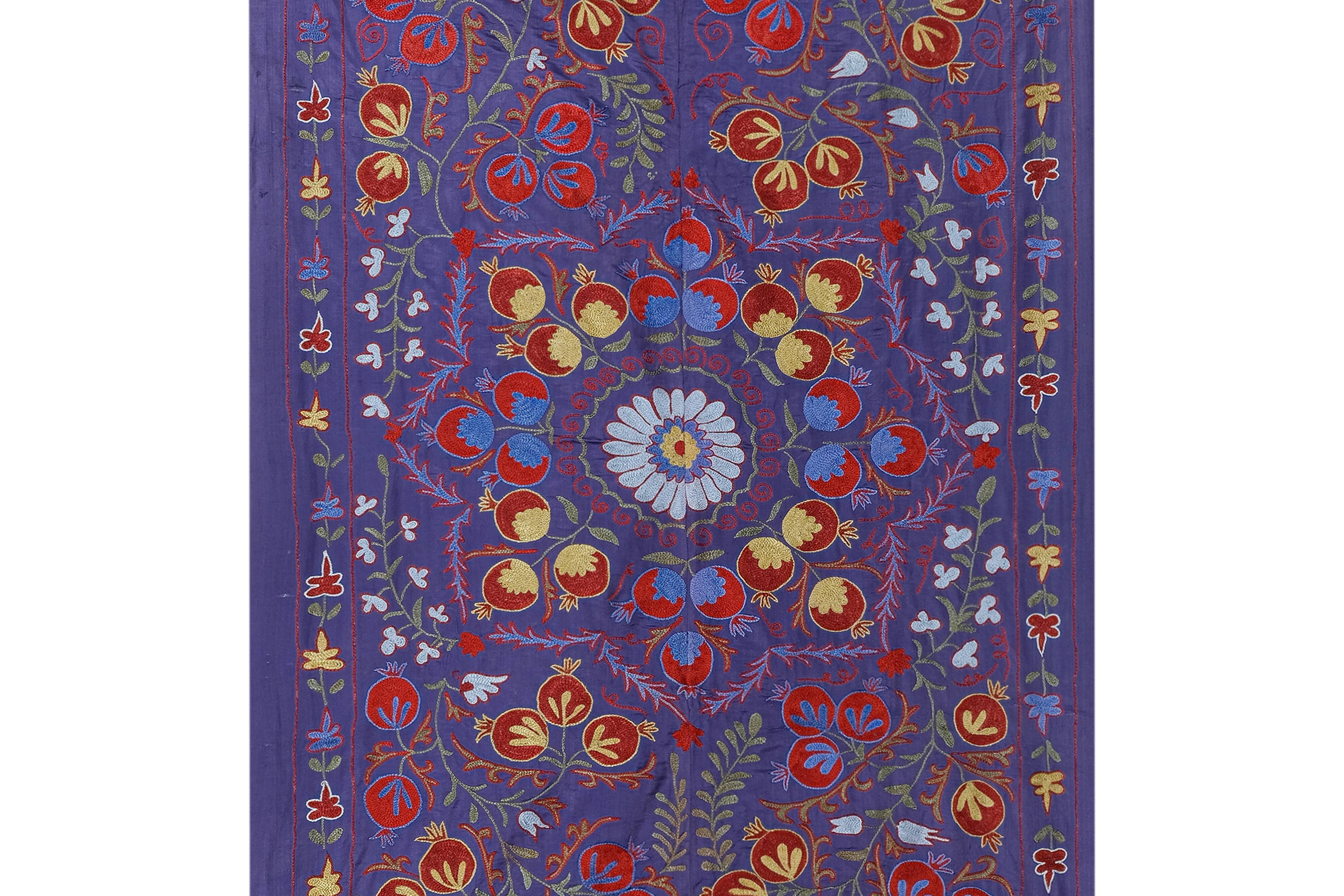 Hand knotted rug, vintage Turkish rug 104x192 cm