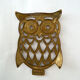 Dessous de plat hibou en laiton