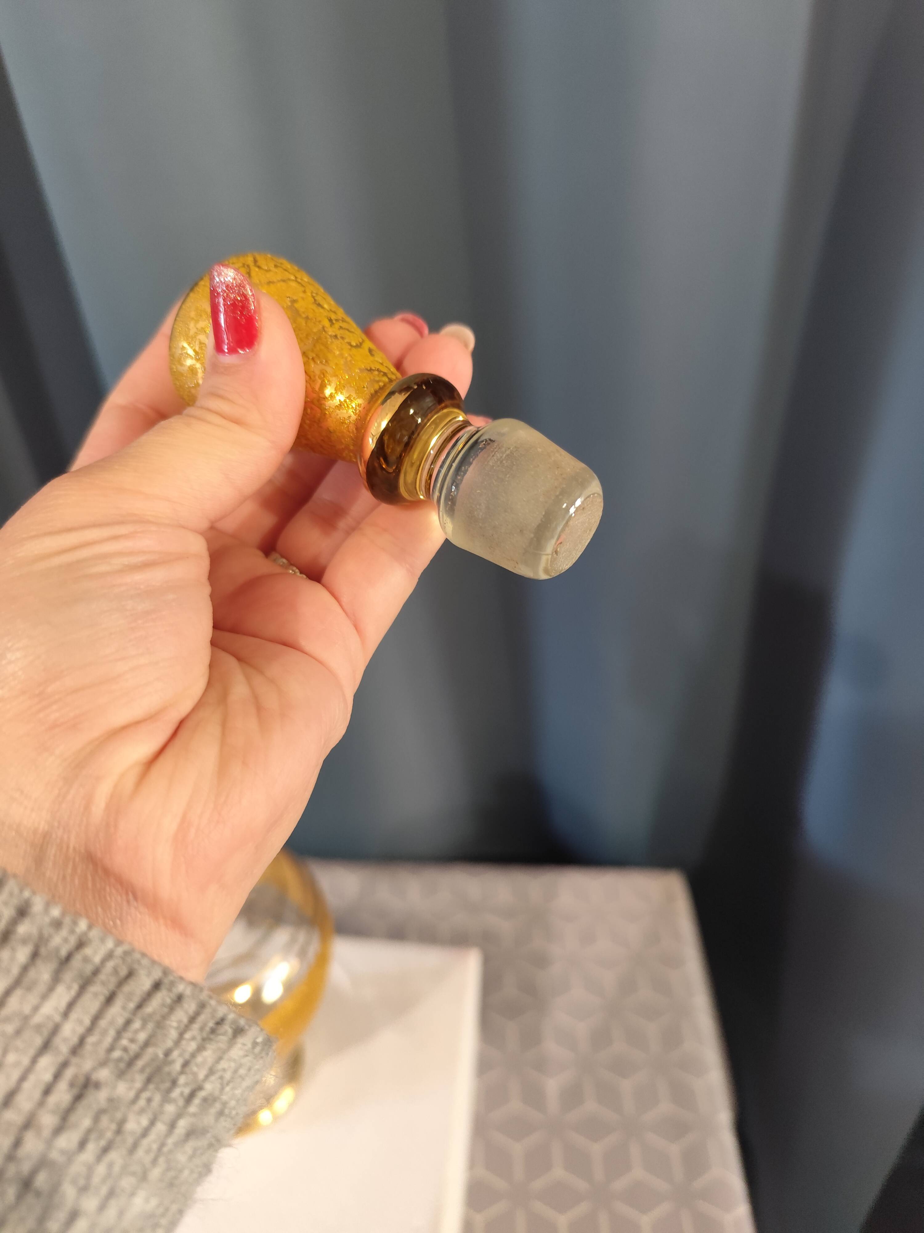 Monaco glass liqueur bottle