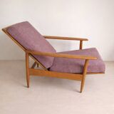 Scandinavian armchair with 3 positions