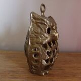Brass photophore owl