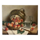 Authentic still life with peaches signed Gaston Hamanovick 1920