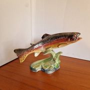 La Truite Arc-en-Ciel par H. Bequet En Faience Modèle 787