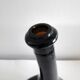 Old and original blown glass bottle with XXth bent neck